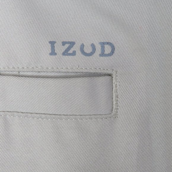 IZOD* Men's 1.5" Belt Loop Multipocketed Flat Front Khaki Golf Shorts~ Size 36 - Picture 10 of 13